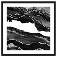 Black & Silver Agate Texture 06