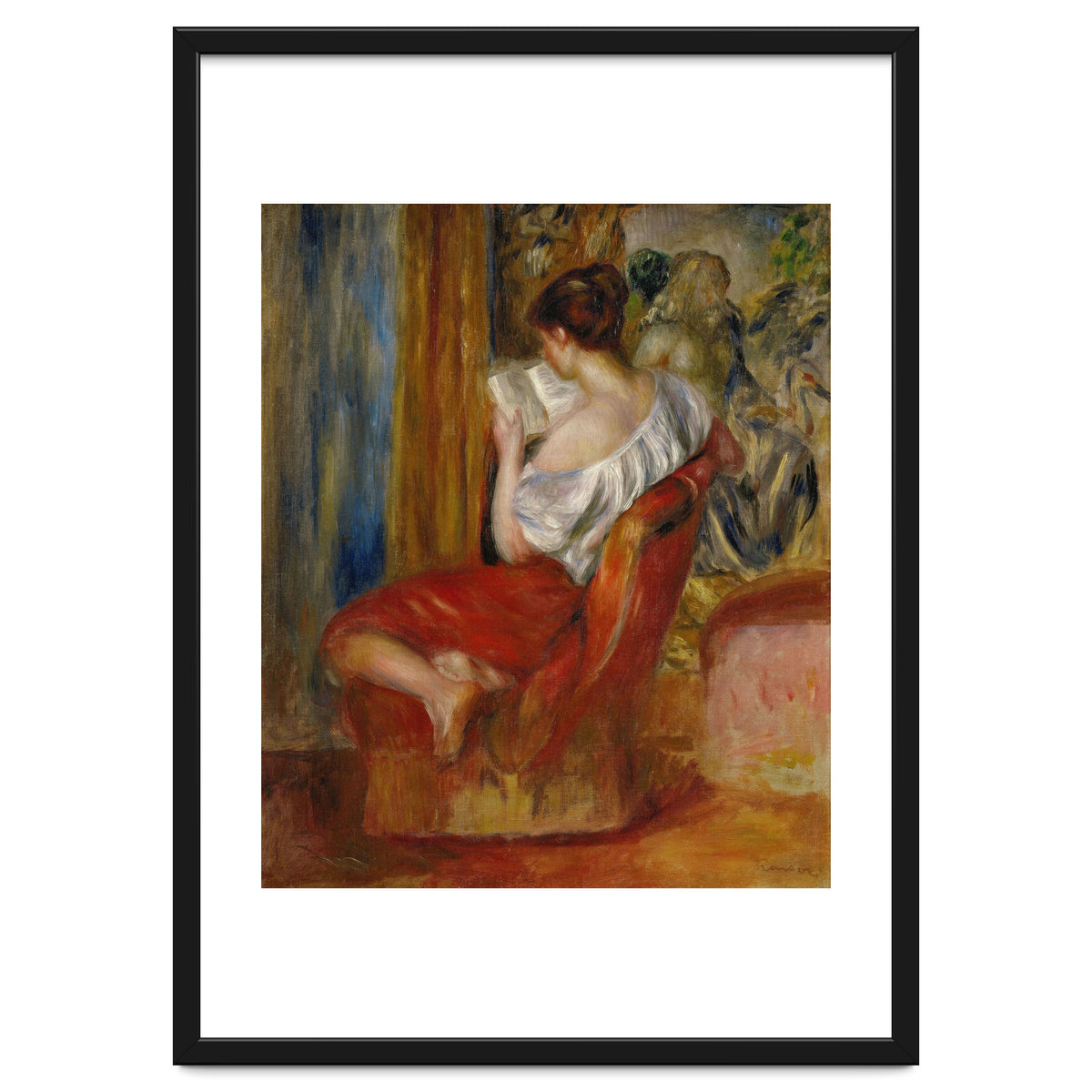 La liseuse-reading woman, around 1900. Oil on canvas, 56 x 46 cm.