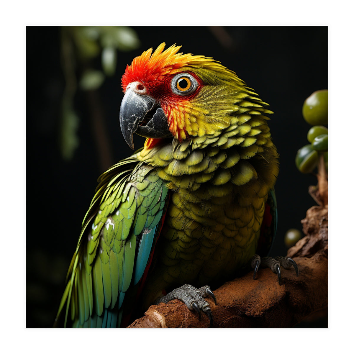 Vibrant Macaw Parrot  (Print Only)