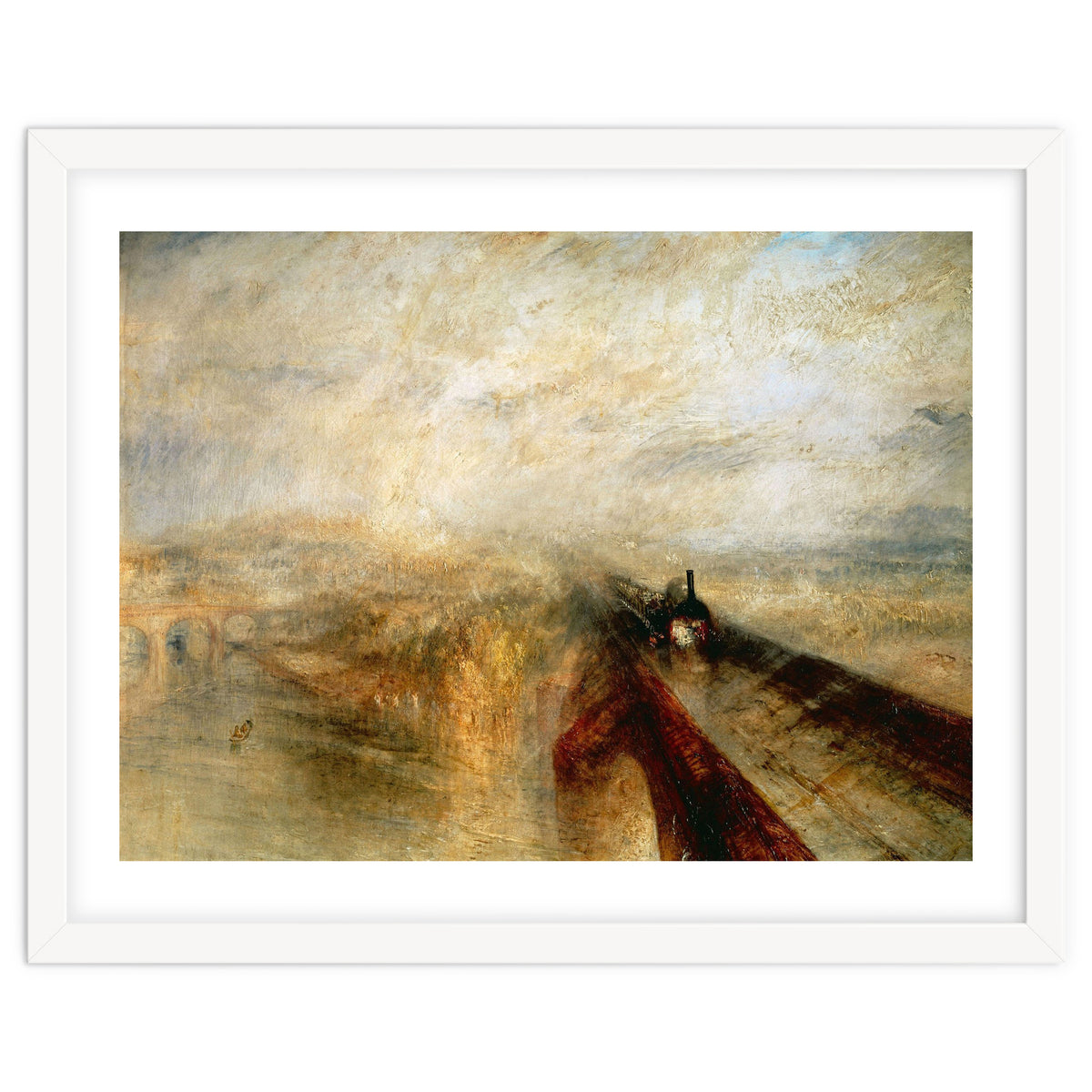 Joseph Mallord William Turner / 'Rain, Steam and Speed (The Great Western Railway)', 1844.