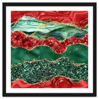 Christmas Glitter Agate Texture 05