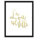 La vie est belle #society6 #typography #buyart thumbnail