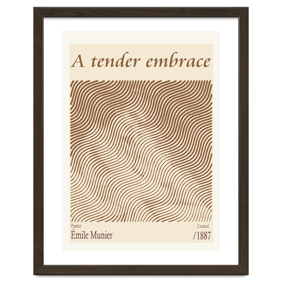 A Tender Embrace – Émile Munier (1887)