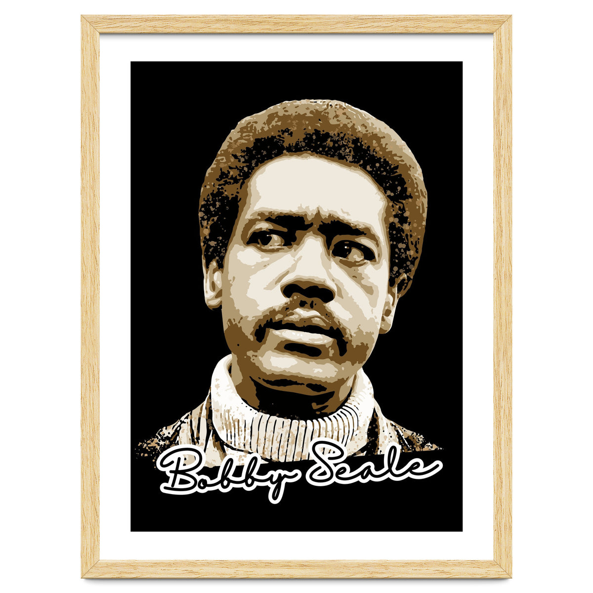 Bunchy Carter American Activist Legend in Vintage Style