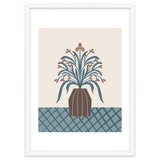 Earthy Modern Vase with Florals thumbnail