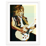 Randy Rhoads Metal Guitarist Retro Illustration thumbnail