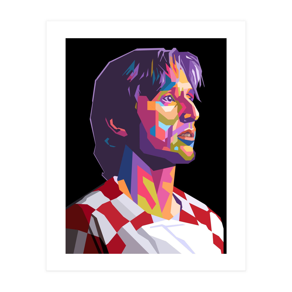 Luka Modric pop art portrait (Print Only)