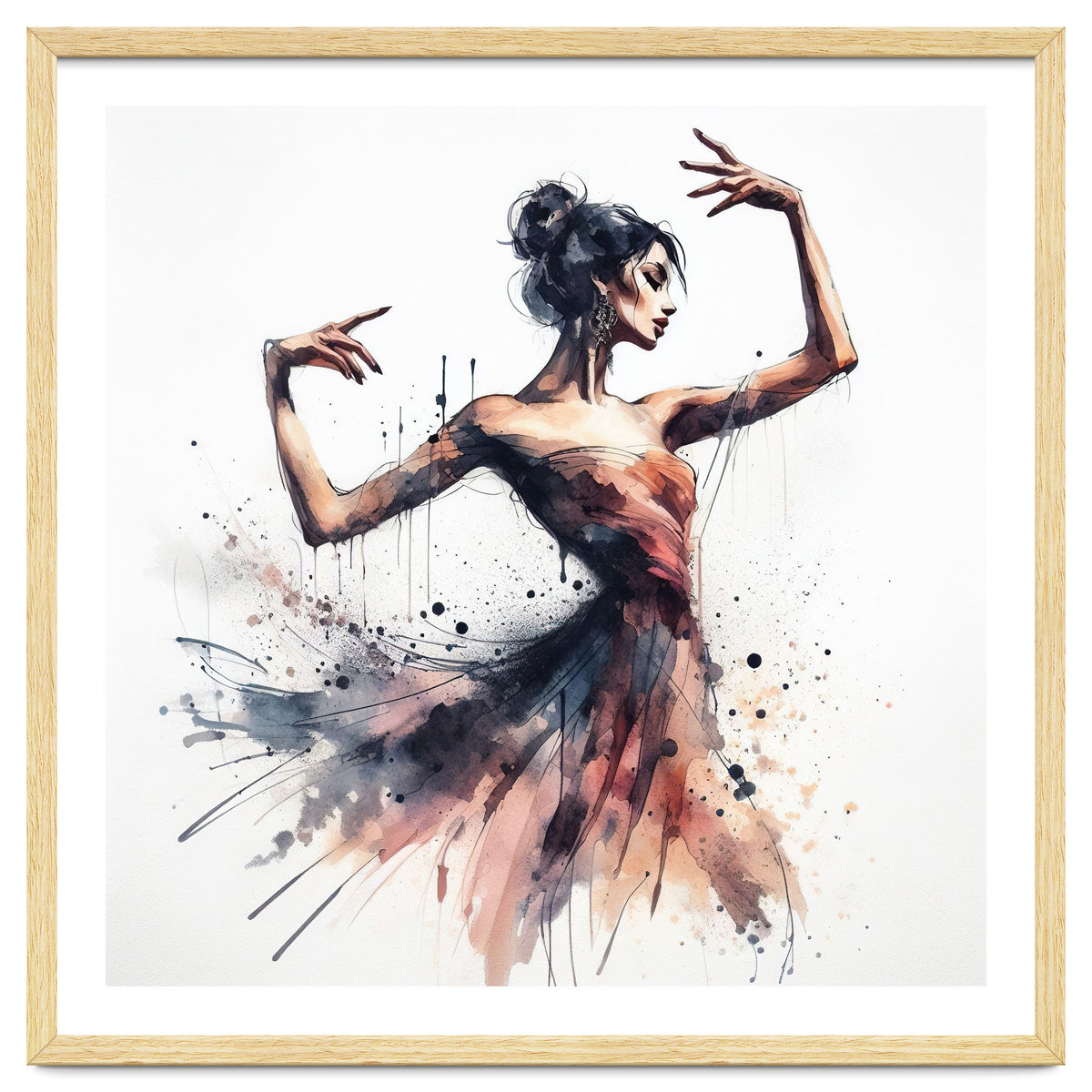 Watercolor Ballet Dancer #1