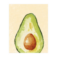 Avocado Half, Fresh Food Kitchen Art (Print Only)