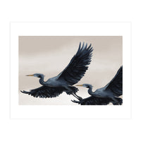 Migrating Herons (Print Only)