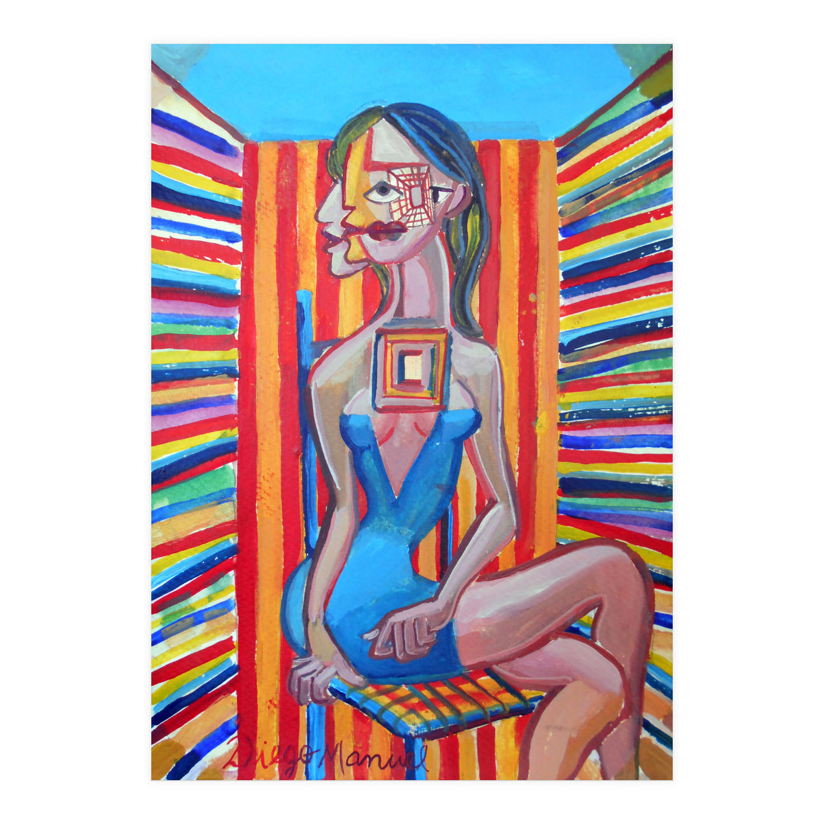 Mujer En La Silla 7 (Print Only)