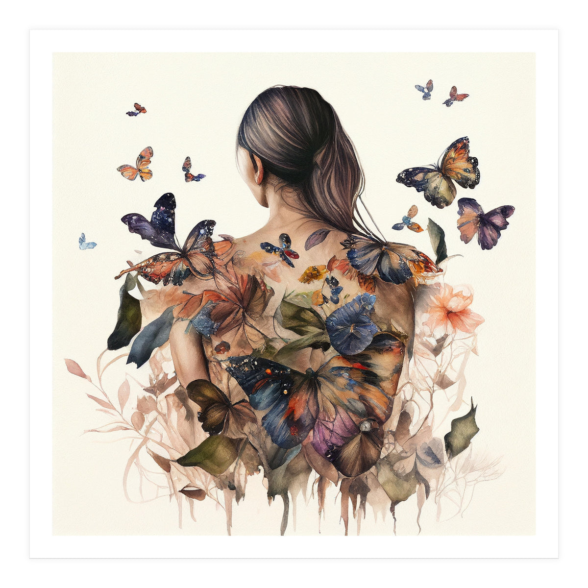 Butterfly Shoulder Bloom (Print Only)