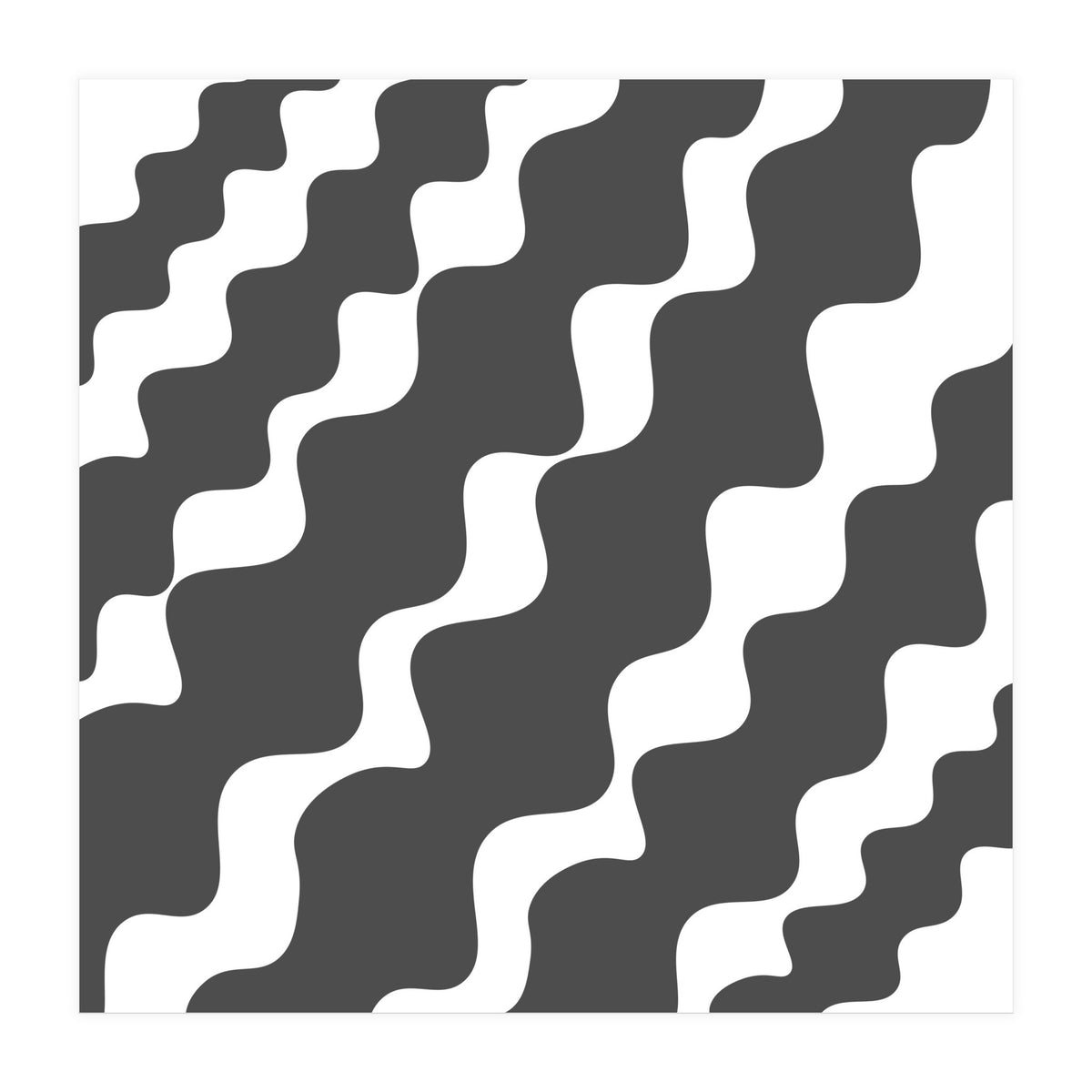 Grey Wavy Pattern (Print Only)