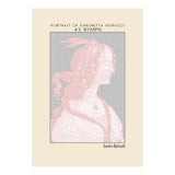 Portrait of Simonetta Vespucci as Nymph – Sandro Botticelli (ascii art)  (Print Only) thumbnail