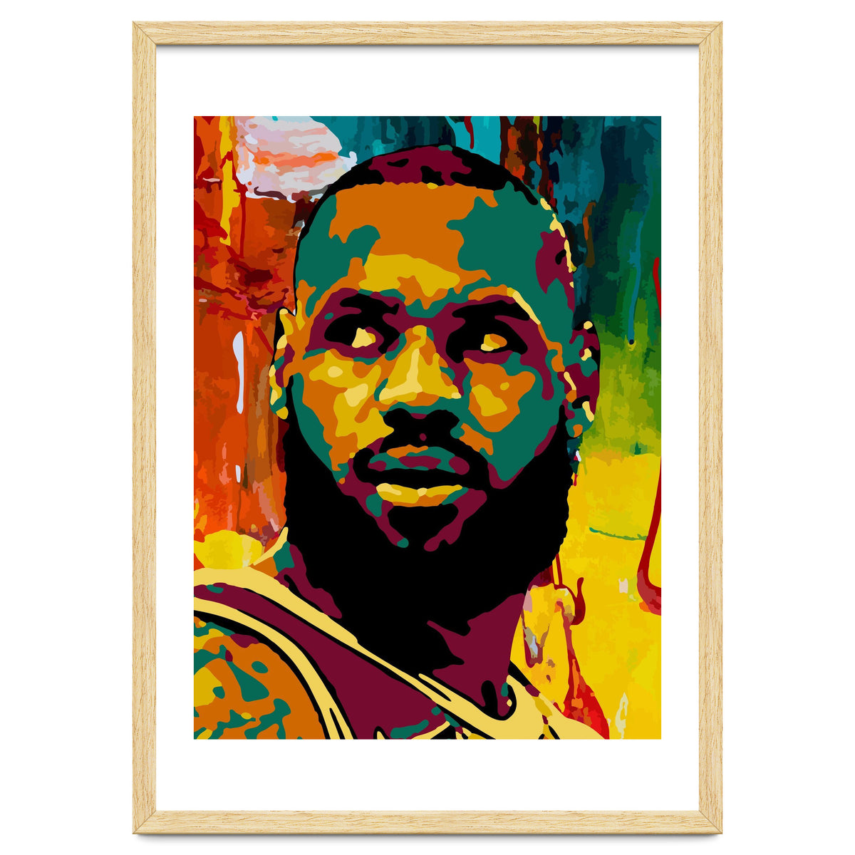 LeBron James Colorful abstract