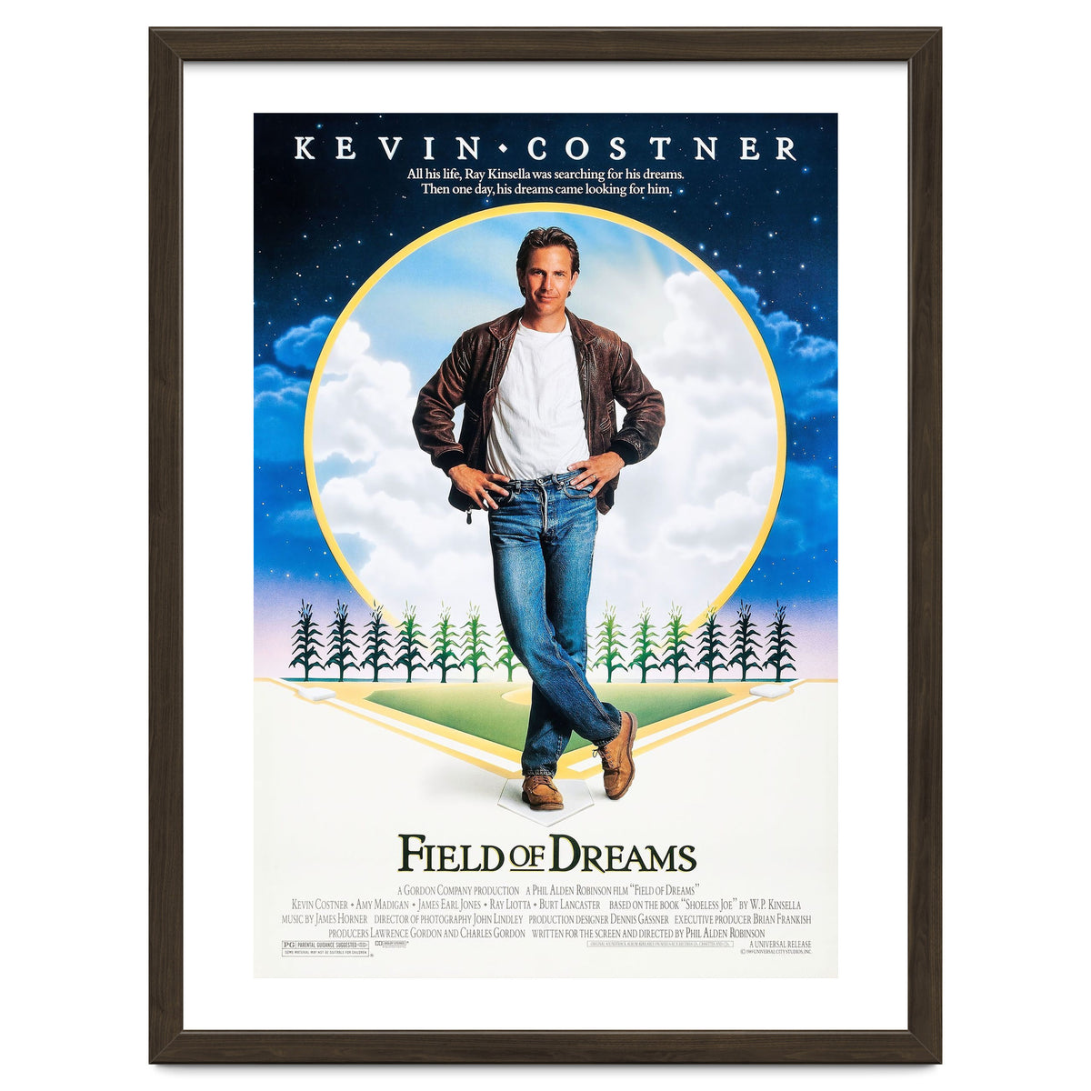FIELD OF DREAMS (1989), directed by PHIL ALDEN ROBINSON.