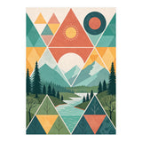 Geometric Convergence: A Mosaic of the Alpine Wilderness (Print Only) thumbnail