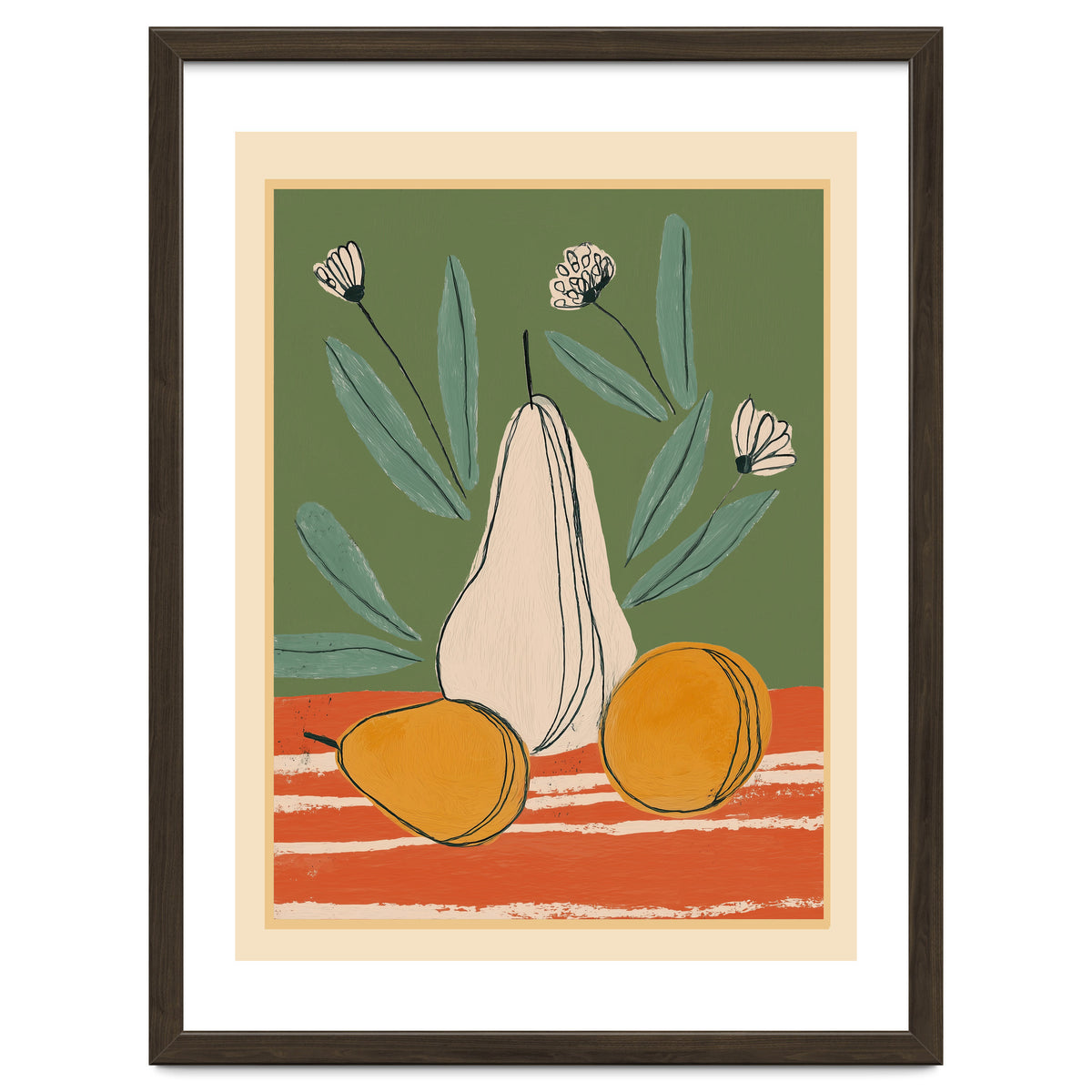 Abstract Pear Still Life