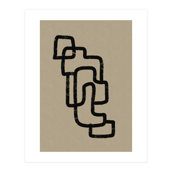 Black Minimalist Lines (Print Only)