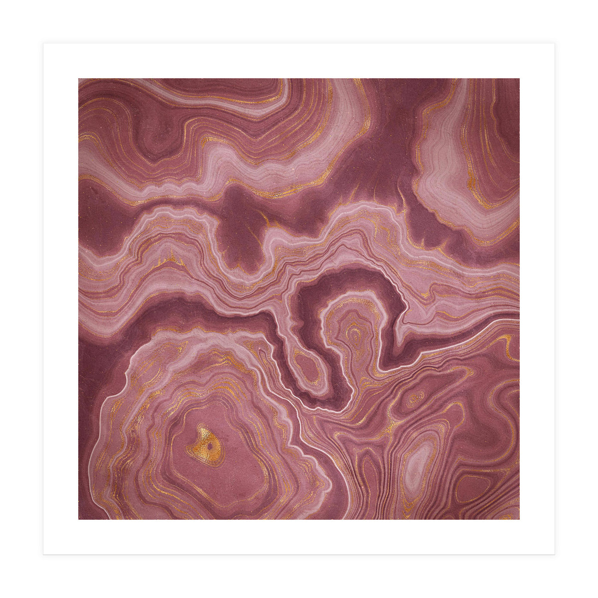 Pink Agate Texture 04  (Print Only)