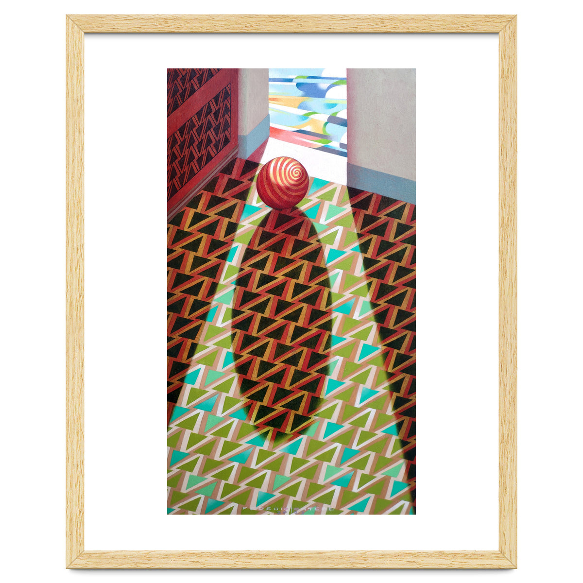 The entrance of the church