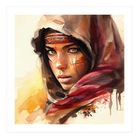 Watercolor Tuareg Woman #5 (Print Only)