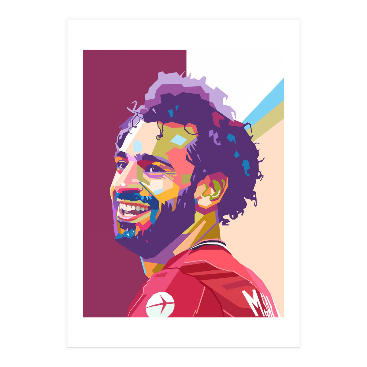 Mohamed Salah pop art portrait (Print Only)