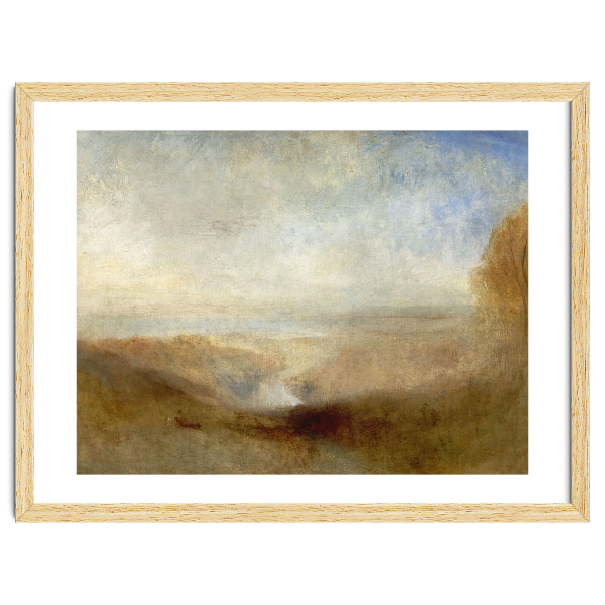 'Landscape with a River and a Bay in the Background', 1835, Oil on canvas, 123 x 93 cm.