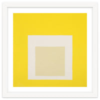 JOSEF ALBERS - HOMAGE TO THE SQUARE YELLOW WHITE
