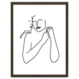 Eternally Connected, Abstract Line Art Love, Sketch Drawing Minimal, Eclectic Human Couple Connection Minimalism Concept thumbnail