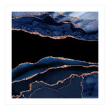 Navy & Rose Gold Agate Texture 11  (Print Only) thumbnail