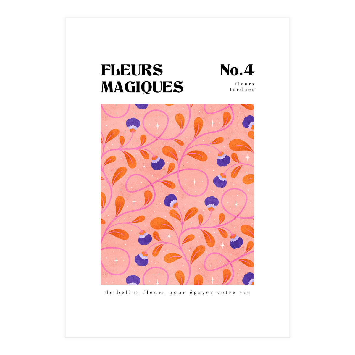 Magical Flowers No.4 Twisty Florals (Print Only)