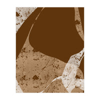 Brown Abstract Minimalist (Print Only)