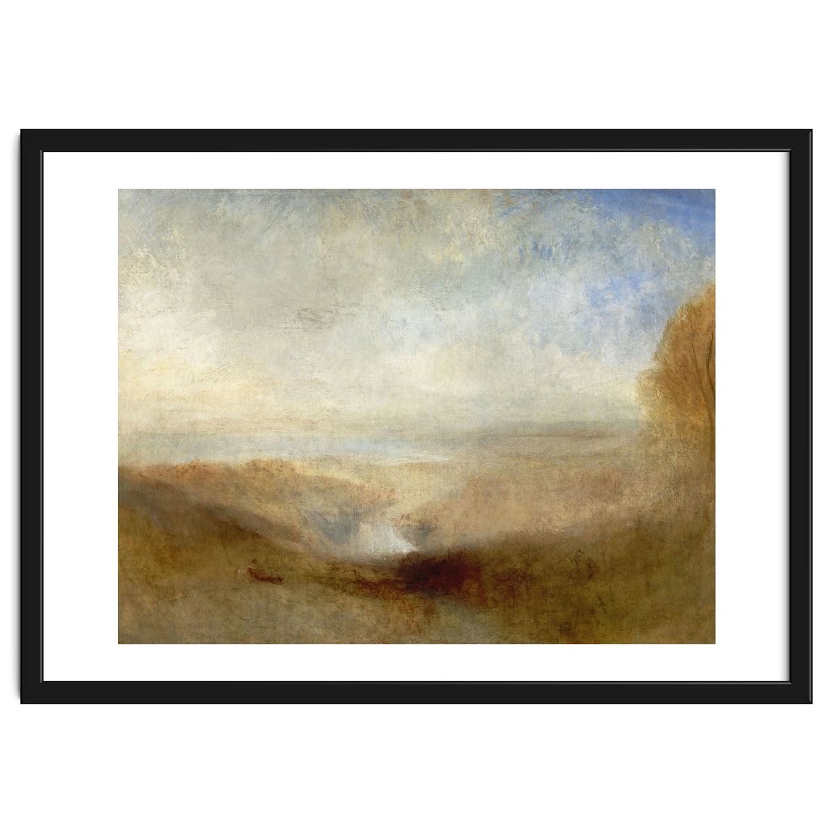 'Landscape with a River and a Bay in the Background', 1835, Oil on canvas, 123 x 93 cm.