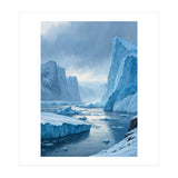 Majestic Arctic Icebergs and Glacial Valley (Print Only) thumbnail