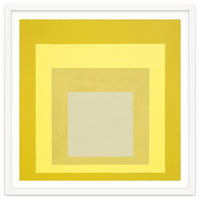 JOSEF ALBERS - HOMAGE TO THE SQUARE YELLOW WHITE