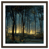 Enchanted Midnight Forest with Glowing Fireflies thumbnail
