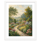 Enchanted English Cottage Garden Oil Painting thumbnail