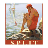 Split, Swimmer on a Rocky Coast (Print Only) thumbnail
