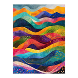 Abstract Rainbow Rolling Hills Landscape (Print Only) thumbnail