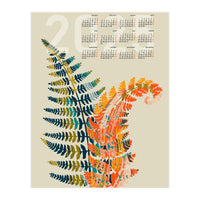 Calendar 2025 colorful fern leaves (Print Only)