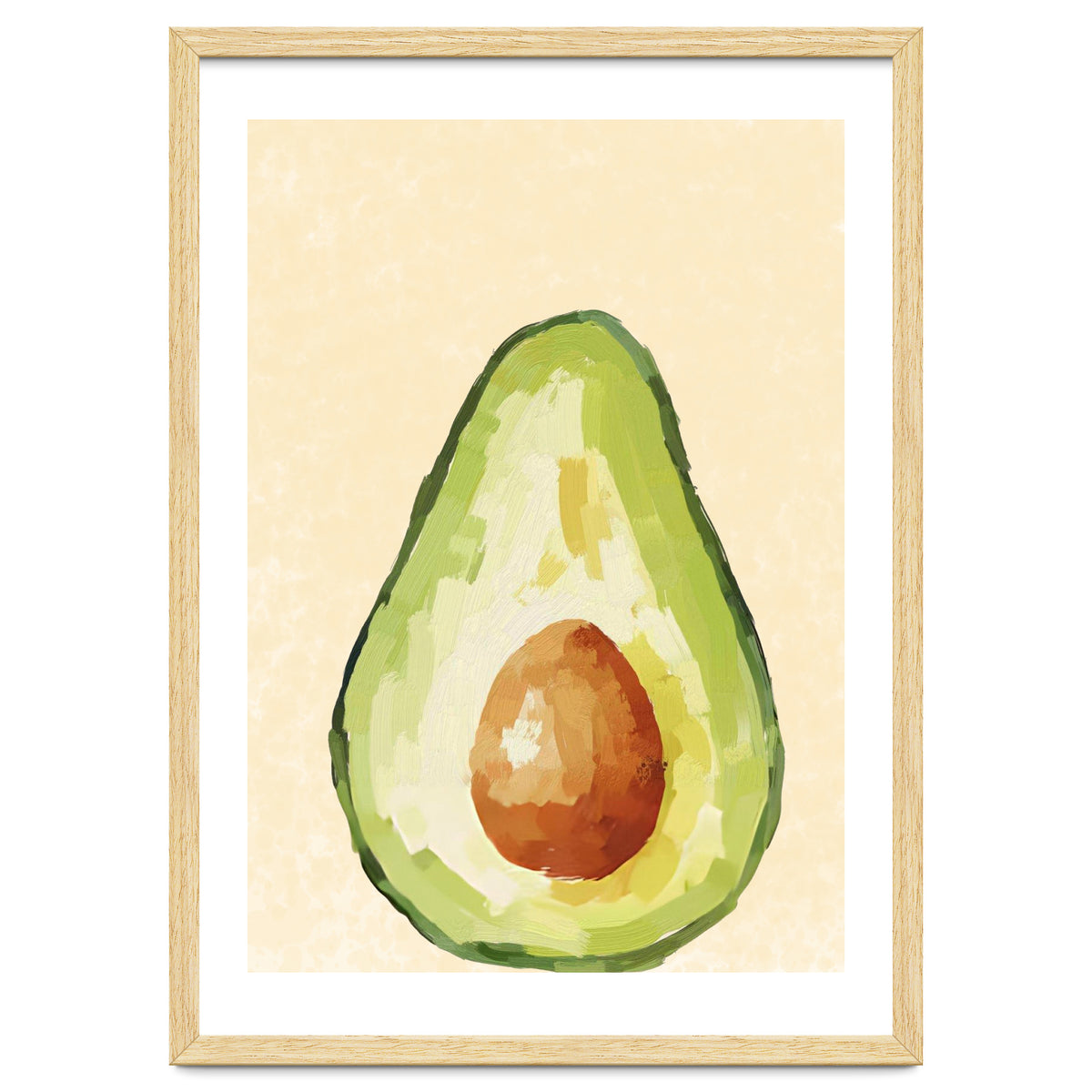 Avocado Half, Fresh Food Kitchen Art
