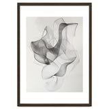 Abstract Black And White Swirling Lines Art thumbnail