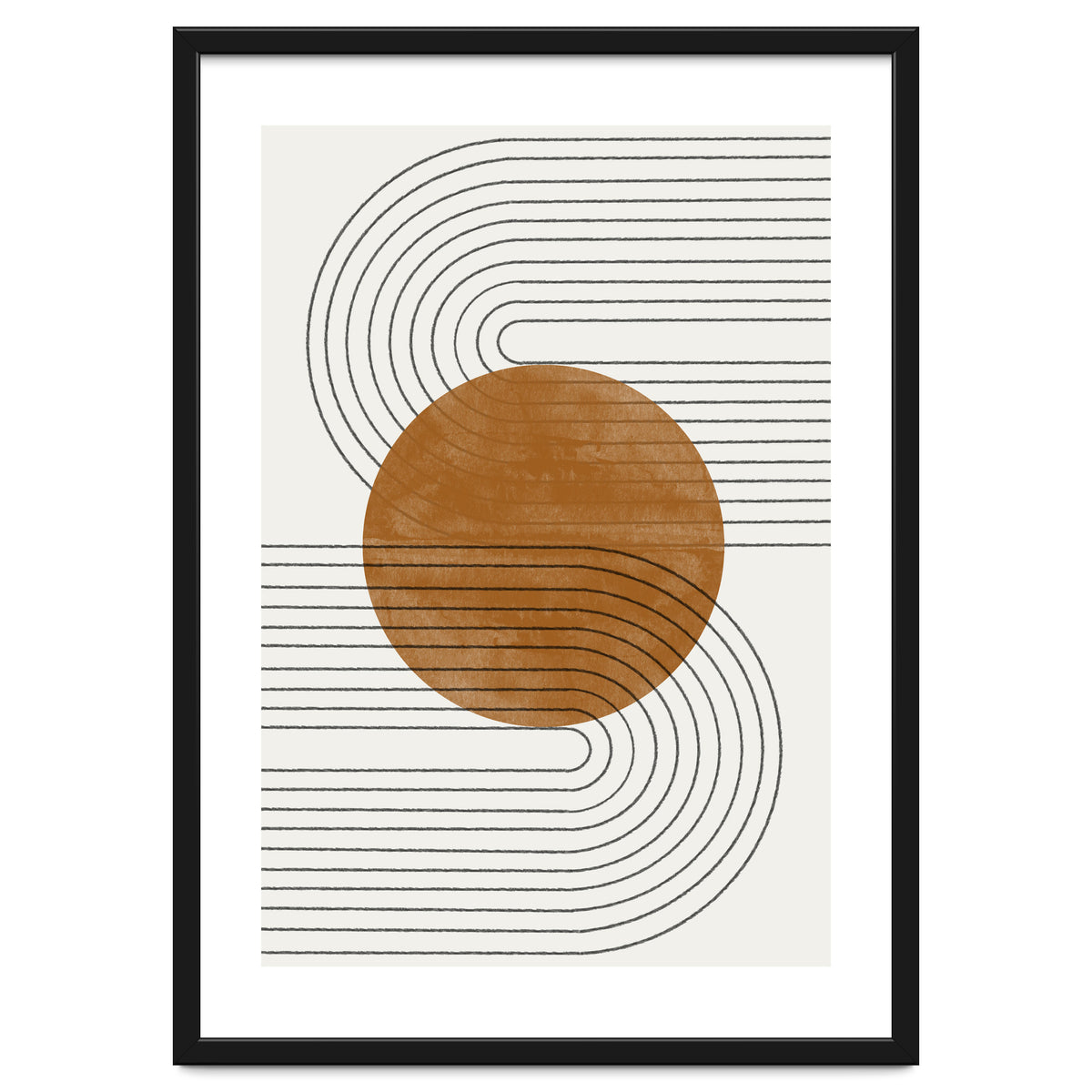 BROWN MINIMALIST MOON