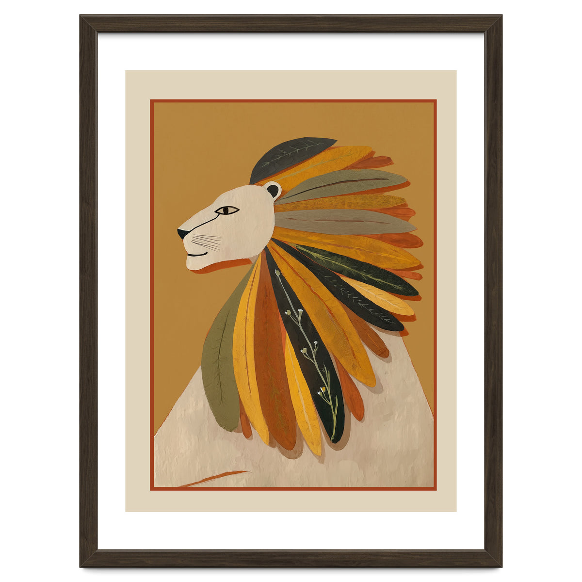 Leaf Mane Lion I
