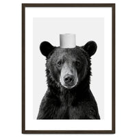 Bear, Toilet Paper Crown, Nursery Animal Art for Children