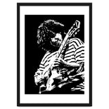 Pat Metheny American Jazz Guitarist Legend in Monochrome 3 thumbnail