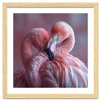 Cute Two Pink Flamingos