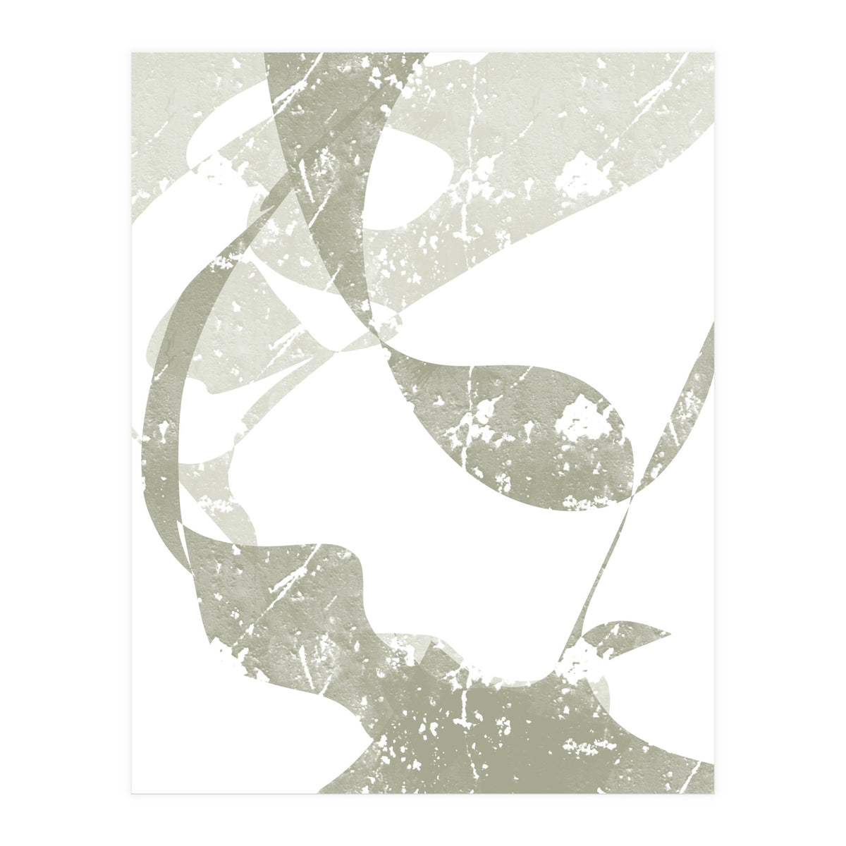 Sage Abstract Scratch (Print Only)