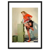 Pinup Sexy Water Cooler Girl